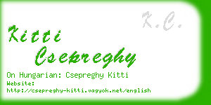 kitti csepreghy business card